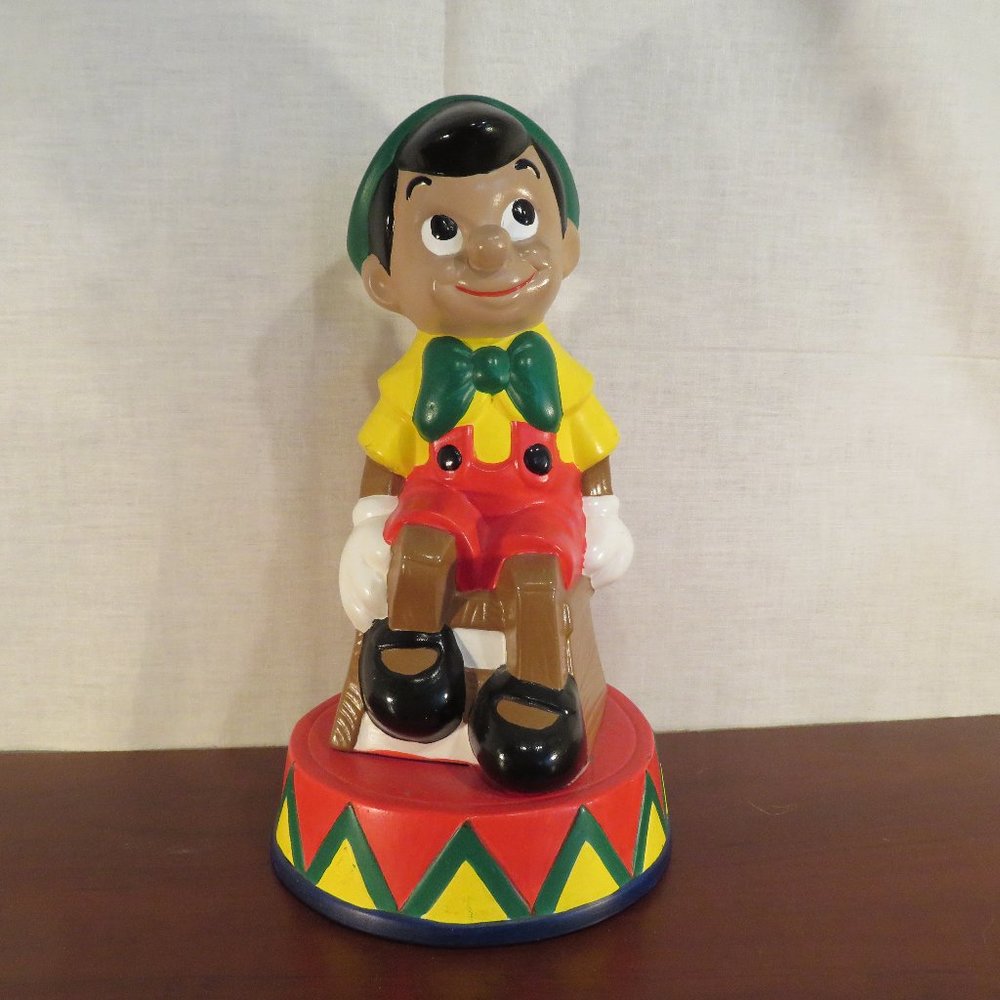 Vintage Ceramic PINOCCHIO Money BANK 10.75" High (71C)